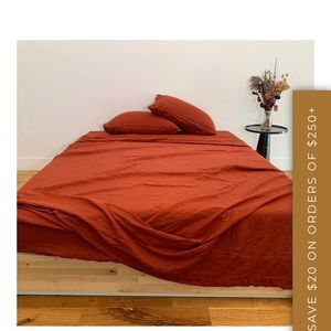 Linoto King Linen Fitted Sheets and Pillowcases